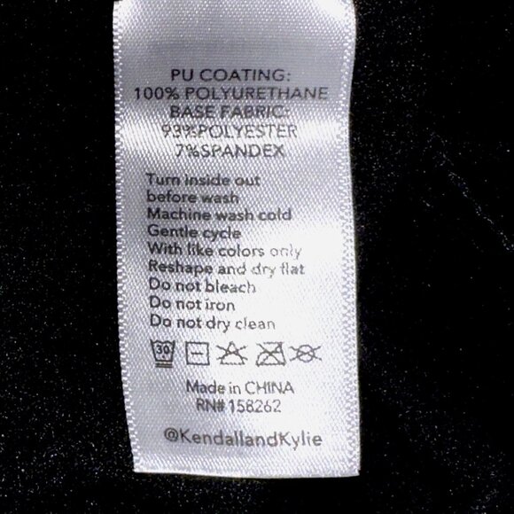 Kendall + Kylie Faux Leather Liquid Leggings S Quiet Luxury Model Off-Duty - Picture 6 of 6